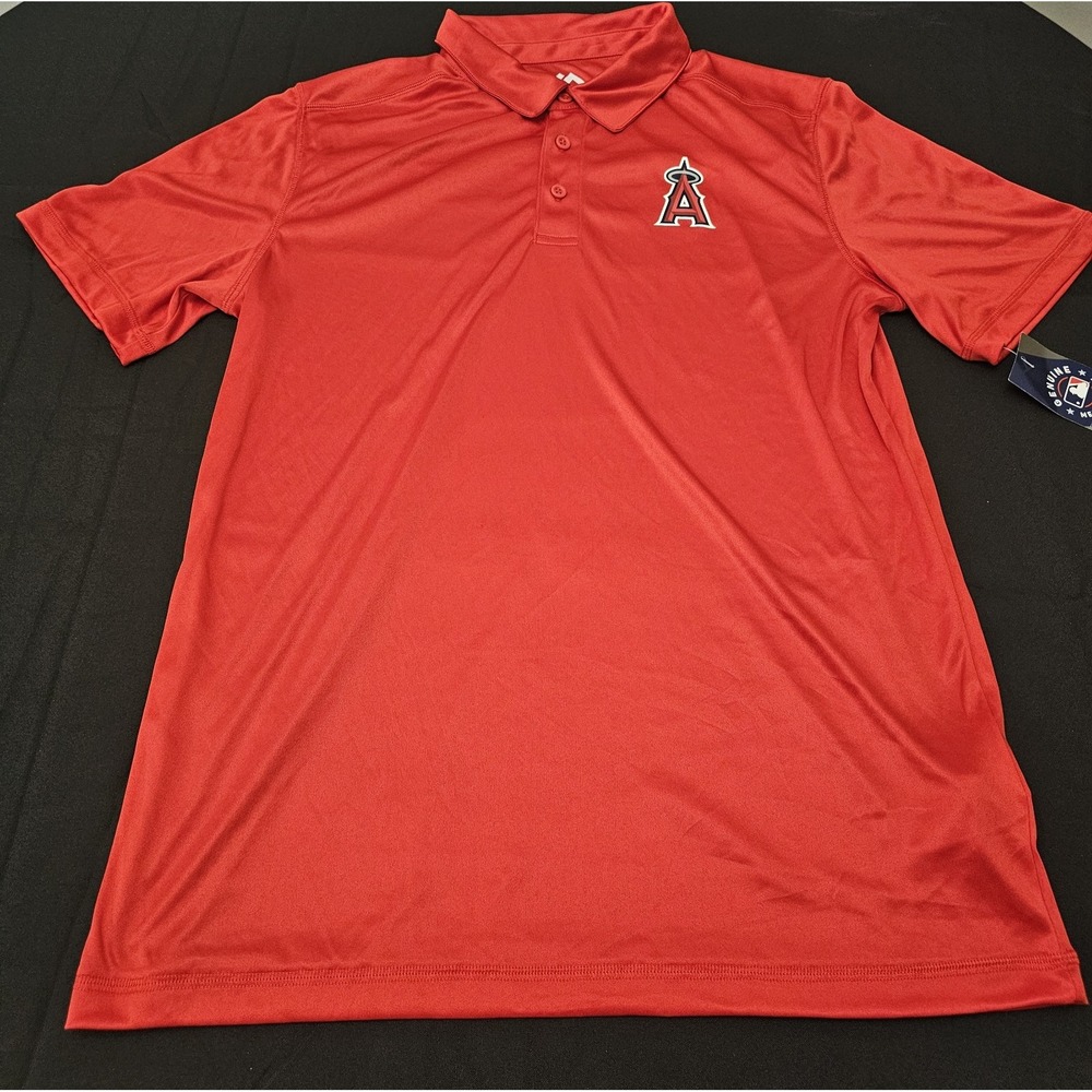 Los Angeles Angels Men's Red Polo Shirt.‎ Size Large. 100% polyester